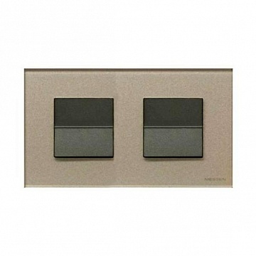 Рамка 2 поста ZENIT, шампань N2272 CH ABB