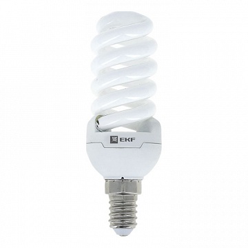 Лампа энергосберегающая FS8-спираль 9W 2700K E14 8000h  Simple FS8-T2-9-827-E14  EKF