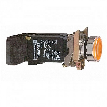 Кнопка Harmony 22 мм² 240В, IP66, Оранжевый XB4BW3545 Schneider Electric