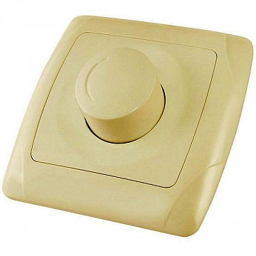 Светорегулятор поворотный ОНЕГА, 600 Вт, слоновая кость SQ1805-0038 TDM