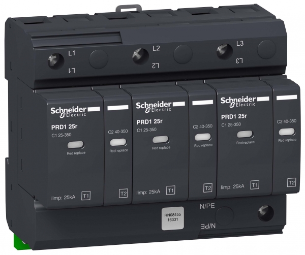 PRD1 25r ОПН 3P КЛАСС 1+2 СО СМЕН.КАРТ 16331 Schneider Electric