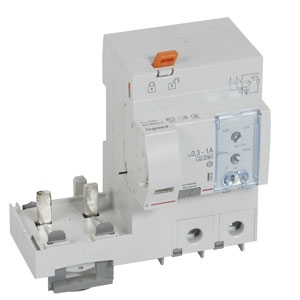 Дифференциальный блок DX3 - тип Hpi - от 300 до 1000 мА - 2П - 230 В~ - 125 А - 4 модуля 410584 Legrand