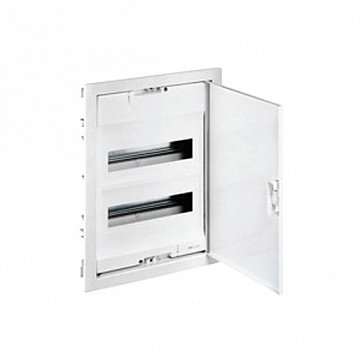 Распределительный шкаф Nedbox 48 мод., IP40, встраиваемый, пластик, бежевая дверь, с клеммами 001414 Legrand