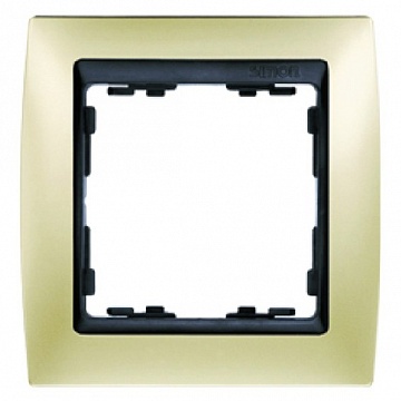 Рамка 1 пост 82, шампань матовая 82814-34 Simon