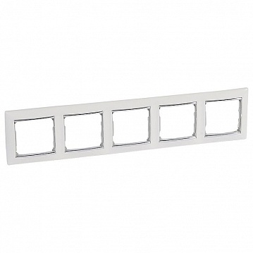 Рамка 5 постов VALENA CLASSIC, белый 770495 Legrand
