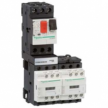 Реверсивный пускатель TeSys GV2DM 1А, 0.37кВт 400/24В GV2DM205BD Schneider Electric