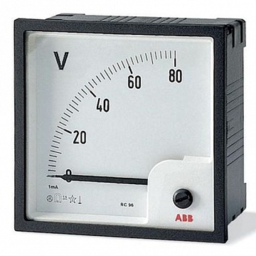 Вольтметр щитовой ABB ELC 500В AC, аналоговый, кл.т. 1,5 2CSG112220R4001 ABB