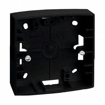S82 коробка для накладного монтажа 1-ная, 89х89х37 мм² графит SM82751-38 Simon