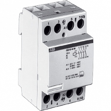 Модульный контактор ESB63 4P 63А 400/24В AC/DC GHE3691102R0001 ABB