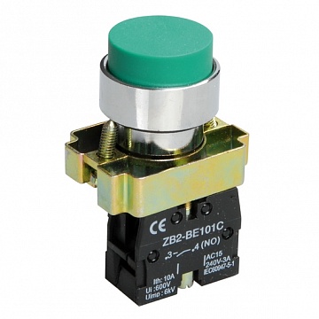 Кнопка LAY5 22 мм² 660/440В, IP40, Зеленый BBT70-BL-K06 IEK