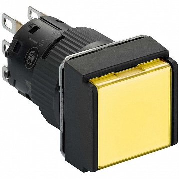 Кнопка Harmony 16 мм² 12В, IP65, Желтый XB6ECW5J1P Schneider Electric