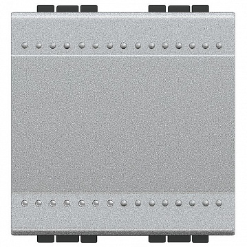 Переключатель 1-клавишный LIVING LIGHT, скрытый монтаж, алюминий NT4003M2A Bticino
