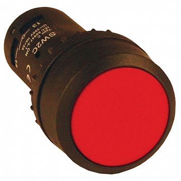 Кнопка 22 мм²  230В, IP54,  Красный sw2c-11f-r  EKF