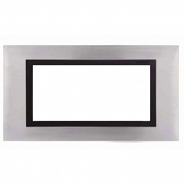 Рамка 5 узких модулей 82, нержавеющая сталь 82857-37 Simon