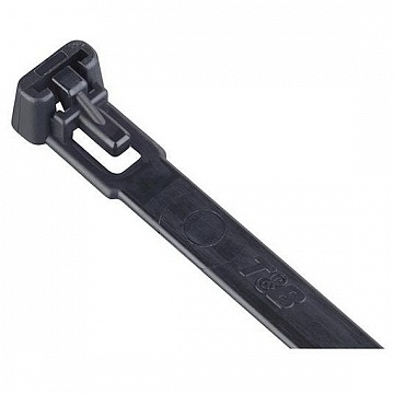 Стяжка кабельная, встраиваемая, полиамид 6.6, УФ-защита, черная, L-8-50R-0-C (100шт) L-8-50R-0-C ABB