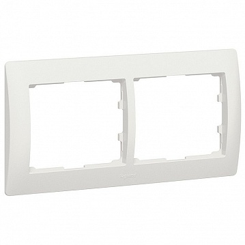 Рамка 2 поста GALEA LIFE, горизонтальная, жемчужно-белый 771502 Legrand