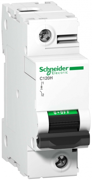 Выключатель автоматический однополюсный C120H 80А B 15кА A9N18402 Schneider Electric