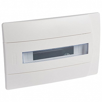 Распределительный шкаф Practibox 12 мод., IP40, встраиваемый, пластик, белая дверь, с клеммами 601117 Legrand