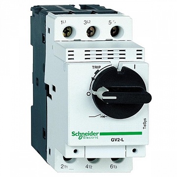 Силовой автомат для защиты электродвигателя TeSys GV2 1.6А 3P GV2L06 Schneider Electric