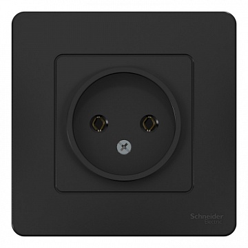Розетка BLANCA, скрытый монтаж, антрацит BLNRS000016 Schneider Electric