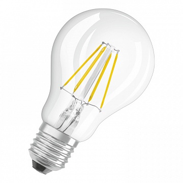 светодиодная лампа PARATHOM CL A,филаментная, 4W (замена 40 Вт) ,нейтральный белый свет(840), прозрачная 4058075817470 OSRAM