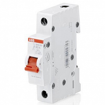 Рубильник 1пол. SHD201/63 рычаг крас. SHD201/63 ABB