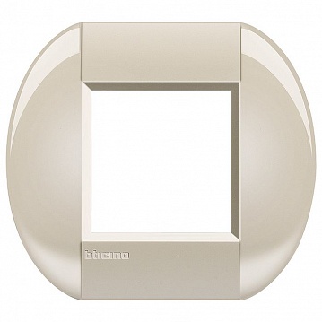 Рамка 1 пост LIVING LIGHT, горизонтальная, кремовый LNB4802CL Bticino