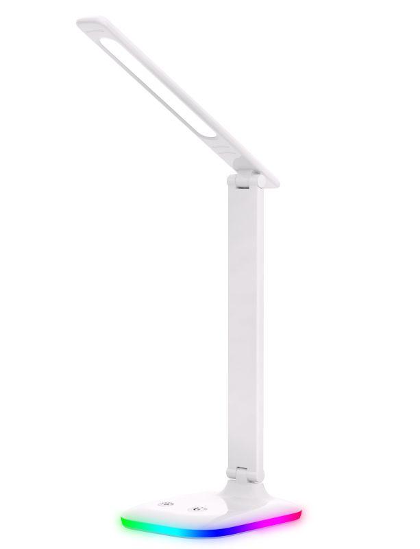 Светильник настольный UF-746 C01 LED 10Вт 3 уровня яркости ССТ RGB основание бел. 14476 Ultraflash