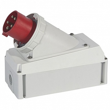 Вилка накладная - P17 Tempra Pro - IP 66/67 - 380/415 В~ - 63 A - 3К+Н+З 058735 Legrand