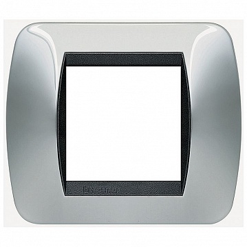 Рамка 2 модуля LIVING LIGHT, светлый хром L4802CR Bticino