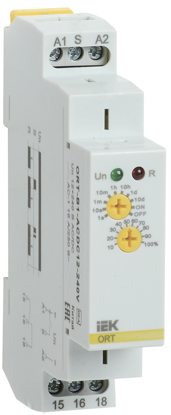 Реле задержки выключения ORT 1 контакт 12-240В AС/DC ORT-B1-ACDC12-240V IEK