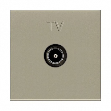 Розетка TV ZENIT, одиночная, шампань N2250.7 CV ABB