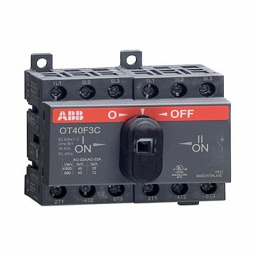 Реверсивный рубильник OT 25А 3P, фронтальное исполнение 1SCA104863R1001 ABB