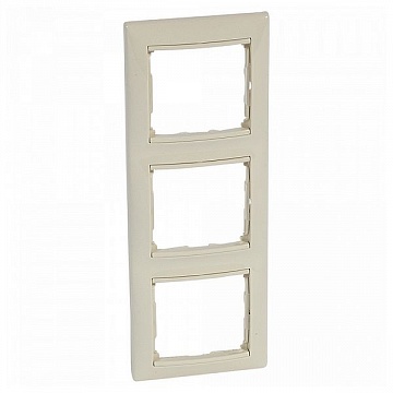 Рамка 3 поста VALENA DIY, вертикальная, слоновая кость 695636 Legrand