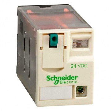 Реле 2 CO светодиод 24В постоянного тока RXM2AB2BD Schneider Electric