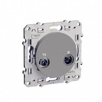 Розетка SAT ODACE, одиночная, алюминий S53R446 Schneider Electric