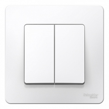 Переключатель 2-клавишный BLANCA, скрытый монтаж, белый BLNVS106601 Schneider Electric