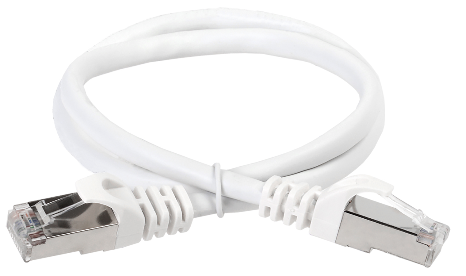 ITK Коммутационный шнур (патч-корд) кат.5E FTP LSZH 2м белый PC08-C5EFL-2M IEK