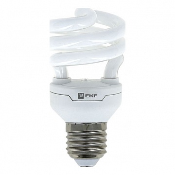 Лампа энергосберегающая HS-полуспираль 15W 4000K E27 10000h Simple HS-T2-15-840-E27 EKF