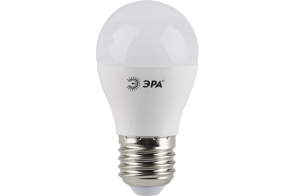 Лампа светодиодная LEDP45-5W-827-E27(диод,шар,5Вт,тепл,E27) Б0028486 ЭРА