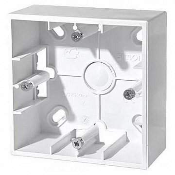 Simon15 коробка для накладного монтажа 1-ная, белая SM1590751-030 Simon