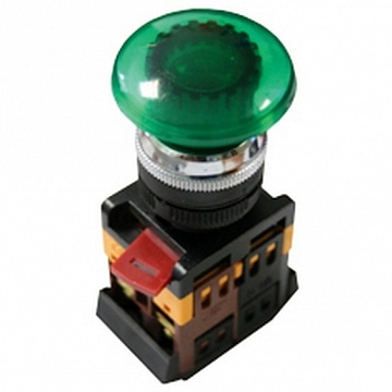 Кнопка 22 мм²  24В, IP40,  Зеленый pbn-aela-1g-24  EKF