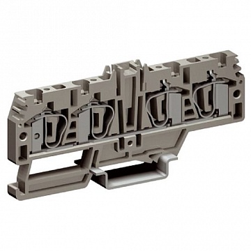 Клемма пружинная проходная DKC Quadro 4мм?, серый, ZHM220GR ZHM220GR DKC