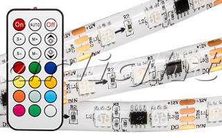 Лента SPI-5000SE-IR21B 12V RGB (5060,300 LED x3,1804, ПДУ) 024145 Arlight