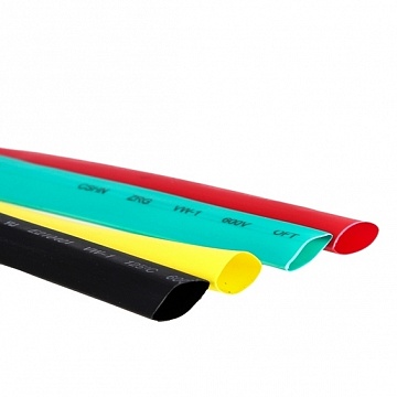 Термоусаживаемая трубка ТУТ 8/4 желтая tut-8-y EKF