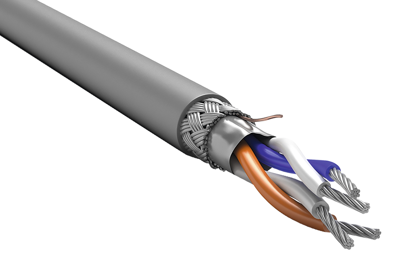 ITK Кабель интерфейсный RS-485 2х2х0,6 нг(А)-LS серый серый (200м) RC3-RS485-02-SF-2101 IEK