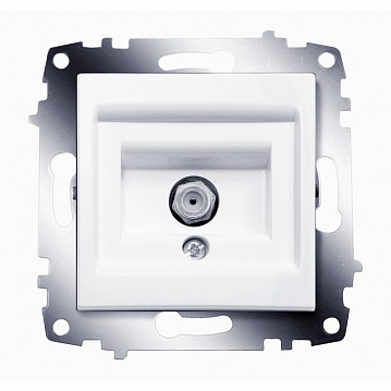 Розетка SAT F-разъем COSMO, одиночная, белый 619-010200-280 ABB