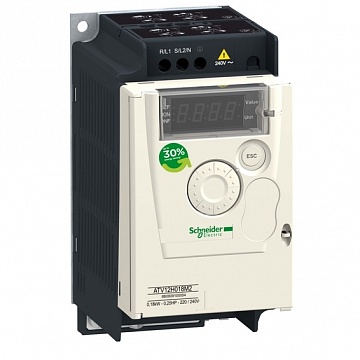Преобразователь частоты ATV12 0.18КВТ 240В 1Ф 14Ш ATV12H018M2TQ Schneider Electric