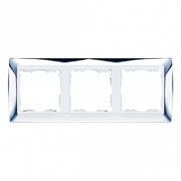 Рамка 3 поста 82, хром 82634-63 Simon