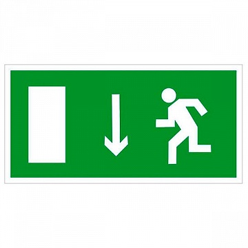 Знак безопасности BL-3517.E10 Указатель двери эвакуационного выхода (лев.) a12895 белый Свет